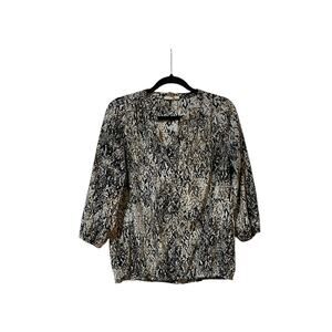 Dana Buchman Woman’s Blouse 3/4 sleeves Large